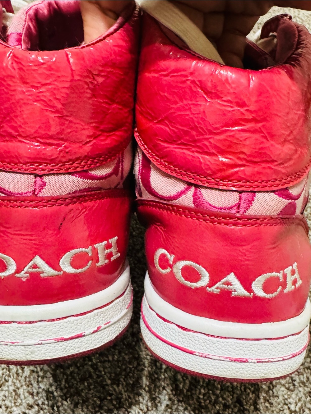 Coach Norra High-Top Sneaker Q388 Women's Sz 9 Signature Shoes F0007 - Picture 3 of 9